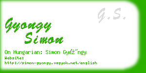 gyongy simon business card
